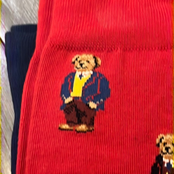 Polo Ralph Lauren Martini Preppy Bear Casual Socks new Mens Shoe Size 6-12.5 - Picture 3 of 9